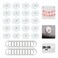 Shaoduoli Adhesive Ceiling Disc HookSmall Hanging Suspension RingPowerful Sticky Decoration HangerPosterFlagpoleBalloonRibbonBellsString Lights HolderPartyWeddingCeremony Ornament Gadget20pcs