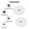 Shaoduoli Adhesive Ceiling Disc HookSmall Hanging Suspension RingPowerful Sticky Decoration HangerPosterFlagpoleBalloonRibbonBellsString Lights HolderPartyWeddingCeremony Ornament Gadget20pcs