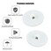 Shaoduoli Adhesive Ceiling Disc HookSmall Hanging Suspension RingPowerful Sticky Decoration HangerPosterFlagpoleBalloonRibbonBellsString Lights HolderPartyWeddingCeremony Ornament Gadget20pcs