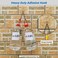 SZNKB Adhesive Hooks Heavy Duty 12 Pack Sticky Hooks Transparent Removable Adhesive Hooks for Hanging Wall Hooks Can be Used for Kitchen Bathroom Shower Outdoor Home Improvement Waterproof and Rustpro