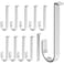 appacare Aluminum Alloy No Damage Vinyl Siding Hooks Hangers with 1 pcs Crowbar for Hanging Outdoor Decor 10 pcs