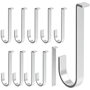appacare Aluminum Alloy No Damage Vinyl Siding Hooks Hangers with 1 pcs Crowbar for Hanging Outdoor Decor 10 pcs