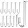 appacare Aluminum Alloy No Damage Vinyl Siding Hooks Hangers with 1 pcs Crowbar for Hanging Outdoor Decor 10 pcs