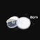 ccHuDE 100 Pcs 2cm Small Plastic Ceiling Hooks Self Adhesive Round Sticky Back Clear Stick for Kitchen Bathroom Door