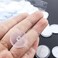 ccHuDE 100 Pcs 2cm Small Plastic Ceiling Hooks Self Adhesive Round Sticky Back Clear Stick for Kitchen Bathroom Door