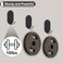 COOKFUN Metal Wall Hooks Heavy Duty Hanging Hooks Black Steel Hook for Keys Kitchen Bathroom Entryway Organization 15 Pack