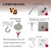 Crhexpva 10PCS Non Trace Wall Ceiling HooksPlant Hanging Hooks on Drywall Popcorn TexturedUnsmooth Wall Removable No DrillingHeavy Duty Set A