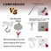 Crhexpva 10PCS Non Trace Wall Ceiling HooksPlant Hanging Hooks on Drywall Popcorn TexturedUnsmooth Wall Removable No DrillingHeavy Duty Set A