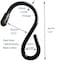 Crhexpva Black Small Metal S Hooks Metal Thin s Hook 18 inchWire S Hooks Hanger Set of 20 Heavy Duty SShaped Hooks for Outdoor Hanging Plants Clothes Kitchenware