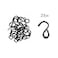 Crhexpva Black Small Metal S Hooks Metal Thin s Hook 18 inchWire S Hooks Hanger Set of 20 Heavy Duty SShaped Hooks for Outdoor Hanging Plants Clothes Kitchenware