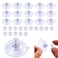 Daily Treasures 15pcs 45mm Screw in Suction CupsStrong Suction Cups with NutsSmall Suction Pads with EarReusable SuckerClear Suction Cups for Glass Mirror Camping Caravan Decor