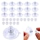 Daily Treasures 15pcs 45mm Screw in Suction CupsStrong Suction Cups with NutsSmall Suction Pads with EarReusable SuckerClear Suction Cups for Glass Mirror Camping Caravan Decor