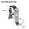 DOVORSY Tube Rod HooksStainless Steel Adjustable J Hooks for 08315 in 2138mm Inner Dia Adjustable RodBathroom Wardrobe Pipe HangerLarge U Hooks 2 Pack