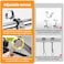 DOVORSY Tube Rod HooksStainless Steel Adjustable J Hooks for 08315 in 2138mm Inner Dia Adjustable RodBathroom Wardrobe Pipe HangerLarge U Hooks 2 Pack