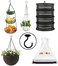 Evsteluo 2 Sets Large Swag Ceiling Hooks Heavy Duty Swag Hook with Hardware for Hanging Plants Wind Chimes Light Fixtures Bed Netting etc Ceiling Installation Cavity Wall Fixing 2 Sets Black