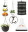 Evsteluo 4 Sets Large Swag Ceiling HeavyDuty Hooks with Complete Hardware Kit Ideal for Hanging Plants Ceiling Drywall Installation Antique Brass