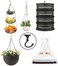 Evsteluo HeavyDuty Ceiling Hooks 2530 lbs Capacity with Hardware Kit for Wood Cement Drywall Installation 2 Sets Black