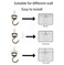 Evsteluo Large Swag Ceiling Hooks for Hanging Plants Heavy Duty Swivel Hook with Hardware Ceiling Installation Cavity Wall Fixing 2 Sets Antique Brass