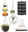 Evsteluo Large Swag Ceiling Hooks for Hanging Plants Heavy Duty Swivel Hook with Hardware Ceiling Installation Cavity Wall Fixing 2 Sets Antique Brass