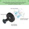 Fasbeu Black Waterproof Suction Cup Hooks 2Pack Heavy Duty Stainless Steel No Drill Shower Hooks for Hanging Towels Robes Loofahs Holder Holds Strong on Tile Glass Mirror Wall Bathroom Door