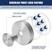 Fasbeu Silver Waterproof Suction Cup Hooks 2Pack Heavy Duty Stainless Steel No Drill Shower Hooks for Hanging Towels Robes Loofahs Holder Holds Strong on Tile Glass Mirror Wall Bathroom Door