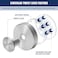 Fasbeu Silver Waterproof Suction Cup Hooks 2Pack Heavy Duty Stainless Steel No Drill Shower Hooks for Hanging Towels Robes Loofahs Holder Holds Strong on Tile Glass Mirror Wall Bathroom Door