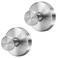 Fasbeu Silver Waterproof Suction Cup Hooks 2Pack Heavy Duty Stainless Steel No Drill Shower Hooks for Hanging Towels Robes Loofahs Holder Holds Strong on Tile Glass Mirror Wall Bathroom Door