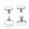 GDQLCNXB Suction Cup Glass Suction Pads 10 Pcs Adhesive Suction Cups Bulk with M4 Screws Nut Plastic Sucker Pad 40 mm Clear PVC Sucker Pad