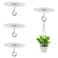 GHASYXL No Drilling Ceiling Hooks Adhesive Ceiling Plant Hooks Sticky Eye Hooks for Hanging Bird Feeders Indoor Outdoor Decoration Hooks4 Circular