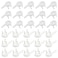 Hocansen 100 PCS Picture Hanging Hooks Plastic Invisible Nail Hangers Concrete Wall Hooks Hardwall Picture Hangers Picture Hook for Photo Frame Decorations XKSL25x15x5mm