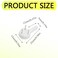 Hocansen 100 PCS Picture Hanging Hooks Plastic Invisible Nail Hangers Concrete Wall Hooks Hardwall Picture Hangers Picture Hook for Photo Frame Decorations XKSL25x15x5mm