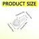 Hocansen 100 PCS Picture Hanging Hooks Plastic Invisible Nail Hangers Concrete Wall Hooks Hardwall Picture Hangers Picture Hook for Photo Frame Decorations XKSL25x15x5mm