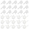 Hocansen 100 PCS Picture Hanging Hooks Plastic Invisible Nail Hangers Concrete Wall Hooks Hardwall Picture Hangers Picture Hook for Photo Frame Decorations XKSL25x15x5mm