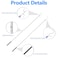 ISIVOVE Clothes Hook Pole Clothes Hanger Reaching Hook for Hanging Clothes Light and Plants Extendable from 29 to 74 Made of Stainless Steel Tube with Sponge Handle with Two Hooks