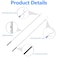 ISIVOVE Clothes Hook Pole Clothes Hanger Reaching Hook for Hanging Clothes Light and Plants Extendable from 29 to 74 Made of Stainless Steel Tube with Sponge Handle with Two Hooks