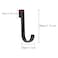ITROLLE 10PCS Black Heavy Duty J Shaped Stainless Steel Sink Hooks for Kitchen Bedroom Office Wire Shelf Coat Rack Accessories