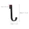 ITROLLE 10PCS Black Heavy Duty J Shaped Stainless Steel Sink Hooks for Kitchen Bedroom Office Wire Shelf Coat Rack Accessories