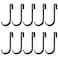 ITROLLE 10PCS Black Heavy Duty J Shaped Stainless Steel Sink Hooks for Kitchen Bedroom Office Wire Shelf Coat Rack Accessories