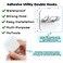 JeHwuel Adhesive Utility HooksWaterproof Sticking Double HooksNo Damage Wall HangerMulti Purpose White Plastic Hook for Shaving Razor Towel RobePlug Keys Kitchen Utensils5