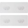 Jovware Shower Caddy Adhesive Replacement Stickers Sticker Shelf Basket Strips Suction Hooks Large Strong Hook for Bathroom Storage Corner Transparent Shelves Wall Mount 2 Hooks 6 12