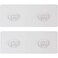 Jovware Shower Caddy Adhesive Replacement Stickers Sticker Shelf Basket Strips Suction Hooks Large Strong Hook for Bathroom Storage Corner Transparent Shelves Wall Mount 2 Hooks 6 12