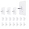 LAJAR 18 Pack Adhesive Wall Screws Hanging Nails Seamless Screws for Wall Mounting NailFree Stickers for Kitchen Shower and Bathroom 10mm
