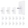 LAJAR 18 Pack Adhesive Wall Screws Hanging Nails Seamless Screws for Wall Mounting NailFree Stickers for Kitchen Shower and Bathroom 10mm