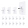 LAJAR 18 Pack Adhesive Wall Screws Hanging Nails Seamless Screws for Wall Mounting NailFree Stickers for Kitchen Shower and Bathroom 8mm