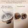 LAYUKI Suction Cup and Adhesive Tape Double Locking HookWall HookTowel Hook Shower Hookfor BathroomKitchenLoofah TowelCoatHeavy DutyWaterproof RustproofReusableDot Shape 4 Counts