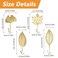 MOROBOR Decorative Iron Hooks 4Piece Ginkgo Maple Leaf Shape Gold Wall Mounted Key Holder and Hanger for Towel Coat Photo Bag Umbrella