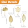 MOROBOR Decorative Iron Hooks 4Piece Ginkgo Maple Leaf Shape Gold Wall Mounted Key Holder and Hanger for Towel Coat Photo Bag Umbrella
