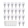 MOVELYST 20 Small Hooks40 Removable Strips White Wire Hanger Hooks Heavy Duty with Adhesive Strips DamageFree Utility Hooks No Tools Wall Hook for Hanging Value Pack
