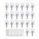 MOVELYST 20 Small Hooks40 Removable Strips White Wire Hanger Hooks Heavy Duty with Adhesive Strips DamageFree Utility Hooks No Tools Wall Hook for Hanging Value Pack