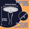 Mxxipp 100 Pack SelfAdhesive Ceiling Hooks for Hanging Sticky Transparent Discs with Metal Hooks NoDrill Wall Hanger for Christams Wedding Birthday Party Decorations